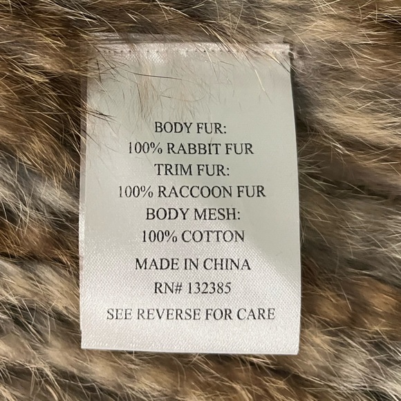 LoveToken 100% Rabbit Fur Vest - Size Women’s Small - Picture 5 of 7